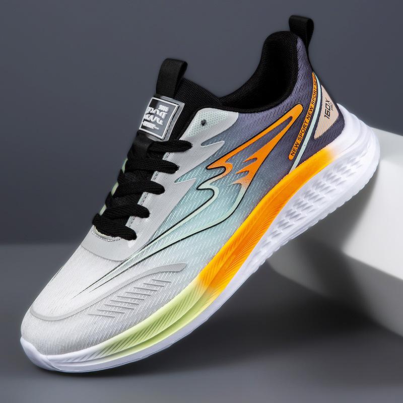New Arrival Mesh Breathable Trendy Unisex Sneakers, Light Soft Sole Carbon Plate Running Shoes