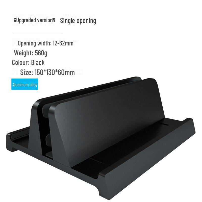3-in-1 Aluminum Vertical Stand for Laptop, Tablet, and Phone Storage