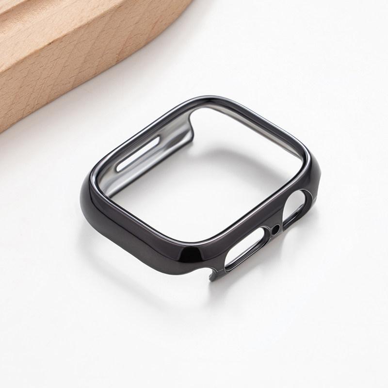 Cover For Apple Watch Case 46mm 42mm 45mm 41mm 44mm 40mm Series 11 10 9 7 8 6 SE Plating PC Bumper Shell iWatch Protective Cases