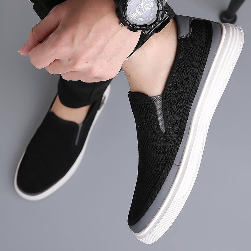 Fashion Hollow Out Comfy Moccasins Breathable Men Mesh Shoes Summer Slip on Loafers Lightweight Man Stylish Flats Hot Sale Walking Shoes