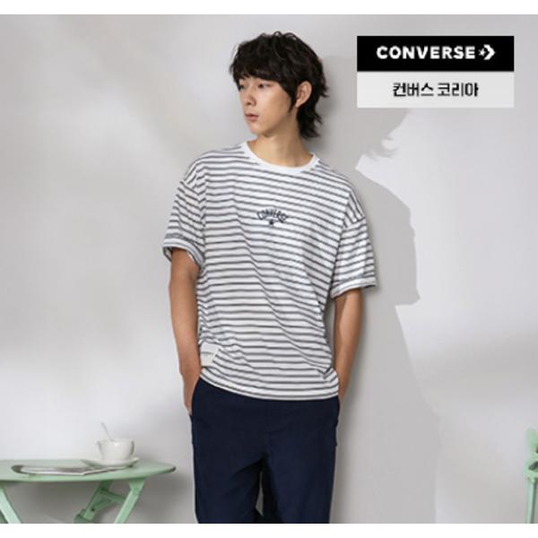 Converse Men woMen STripe Logo Loose FiT T shirT eggreT 90