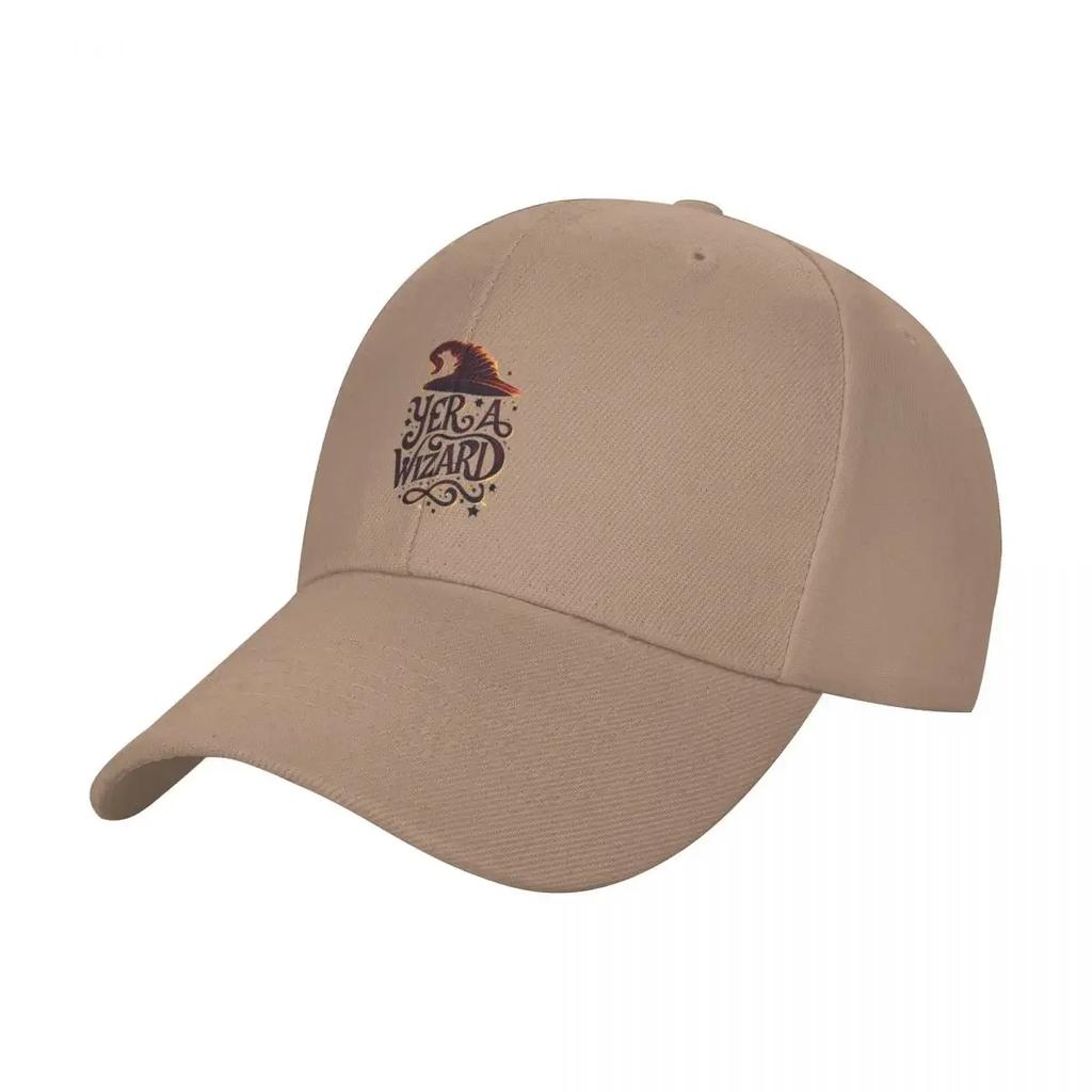 New Yer a Wizard  Crimson Typography  Fantasy Baseball Cap Summer Hat Winter Hat Hood Womens Unisexs