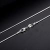 Fashion Classic Clavicle Chain Sterling Silver Jewelry S925 Silver Necklace 1MM Snake Chain with Chain 1MM Snake Bone Chain