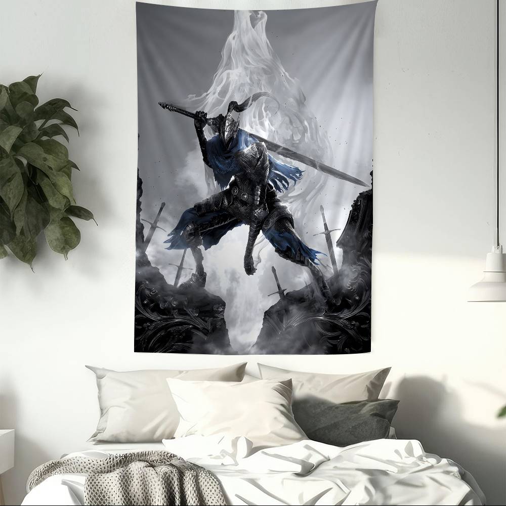 DARK SOULS Adventure Game Hanging Bohemian Tapestry Hanging Tarot Hippie Wall Rugs Dorm Home Decor