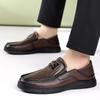 Fashion Men's Spring Luxury Brand Loafers Soft Sole Comfortable Dress Shoes Mens Slip On BusinessShoes Fashion Leather Casual Shoes