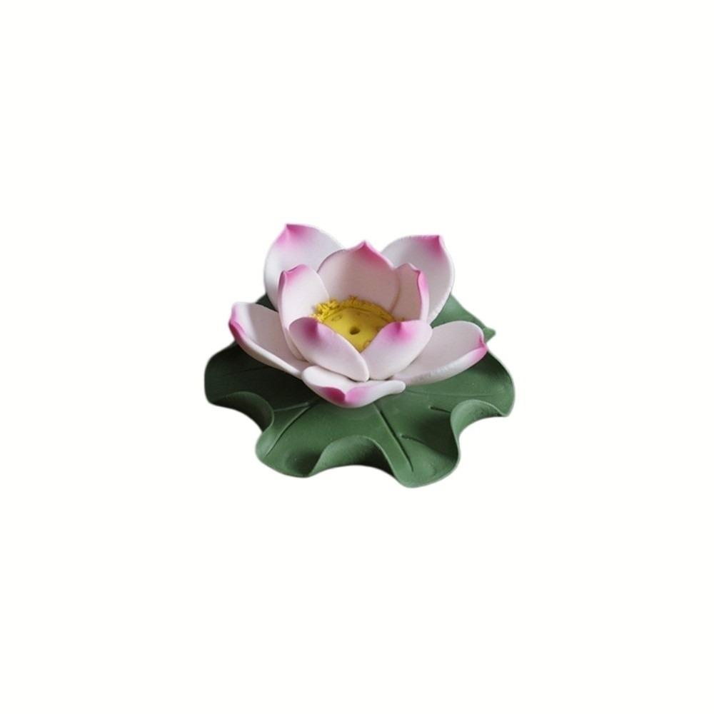 

Ceramic Incense Burner Stick Holder 1 Hole Incense Insert Zen Style Incense Burner Spiritual Gifts рожевий