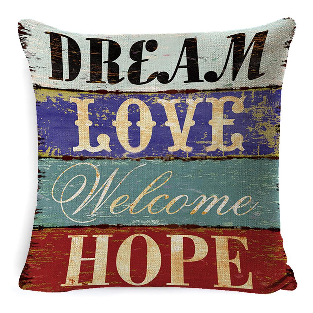 

Льняная наволочка Автомобильная диванная поясничная подушка Наволочка Домашняя подушка Подушка для кровати Поясничная подушка Спинка 45 * 45 (including pillow core)