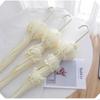 Lolita Pure White & Black Pagoda Umbrella - Fresh Style, Windproof Sun & Rain Umbrella with Curved Handle, Ideal for Weddings & Ceremonies