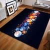 Various Sizes 7 Planetary Creative Pattern for Carpet Living Room Bedroom Bedside Floor Mat Home Decor Sofa Room Area Rug
