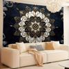 1pc Vintage Mandala Floral Tapestry Wall Hanging, Wall Art for Living Room, Bedroom, Office, Party Decoration, Polyester