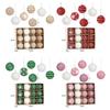 12pcs/box 7CM Christmas Ball Foam Foam Ball Crafts Gift Xmas Tree Hanging Pendant  New Year