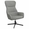 Recliner Chair Light Gray Velvet
