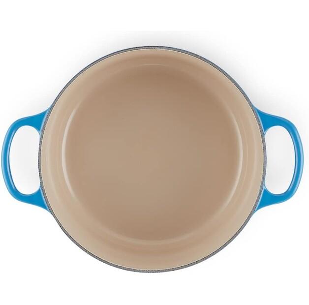 Cast Iron Roaster Le Creuset Signature Round 22 Cm Azure 3.3 L (21177222202430)