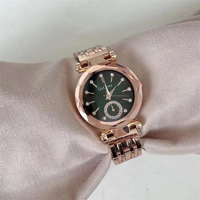 Ladies Watch Luxury Fashion Watch for Women Stainless Steel Quartz Wristwatches Gift