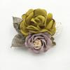 Korean Fashion Cloth Art Handmade Fabric Flowers Brooch Pin Ladies Lapel Pins Collar Shirt Leaves Brooches For Women Accessories