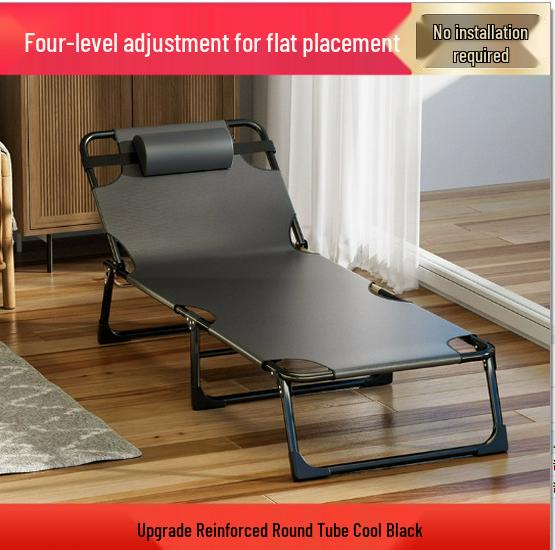 Portable Folding Recliner: Single Bed for Home, Office Nap, Camping, and Multifunctional Use