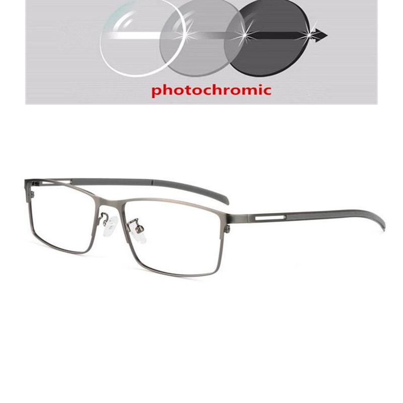 0 -0,5 -0,75 Jusqu'à -6 Lentille Asphérique Solaire Photochromique Forme Carrée Lunettes de Vue sur Ordonnance Avec Puissance Cylindrique Lunettes 0 +25 +50 Jusqu'à +600