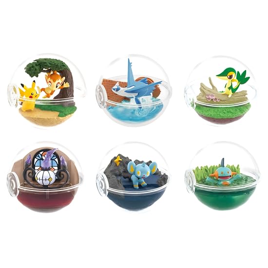 Re-Ment Pokémon Terrarium Collection 12 BOX Product, 6 Types Total, 6 Pieces Included