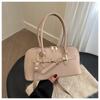 And Vintage Autumn Winter Solid Color Underarm Shoulder Bag For Daily Use