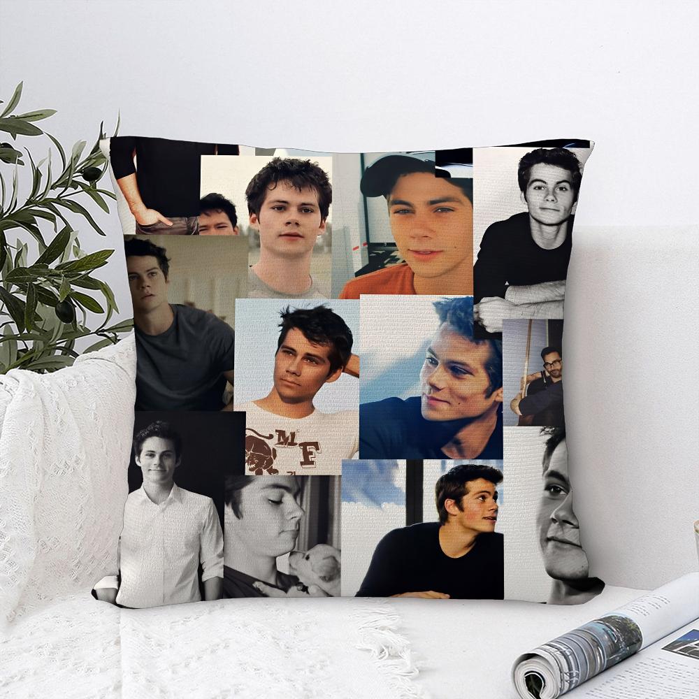 D-Dylan O Brien Kissenbezug Sofa Dekoration Zuhause Zweiseitiger Druck Plüsch Quadratische Dekokissenbezüge Kissen Deko Abdeckung