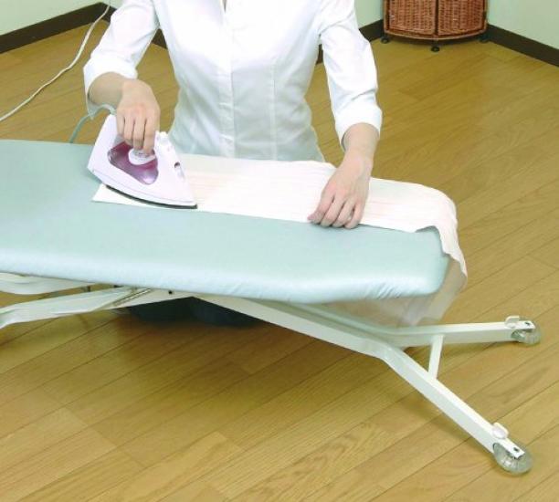 Yamazaki Ironing Board Stand Solution Aluminum 85 x 37 x Button Press Lightweight and Durable 7611, Type, Press, Legs, Approx. 24-78 cm, Function,