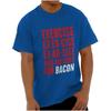 Roliga träningsägg är tillbehör till bacon skämt T-shirt för dam eller herr