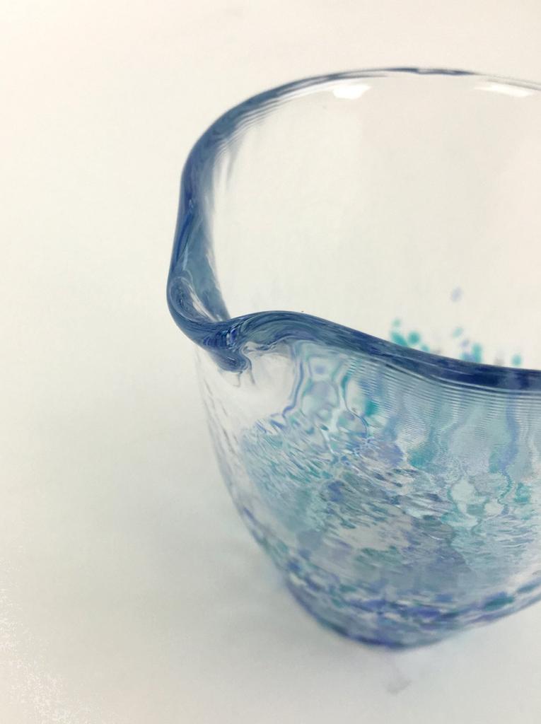 ADERIA Tsugaru Vidro Sake Hydrangea Made In Individually Sake Chilled Sake Sake Sake Chilling Sake Gift for Housewarming Small Retirement Birthday