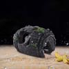 Resin Aquarium Decor Broken Design Reptile Hideout Ornament Cave Aquatic Pet Fish Landscape Decor For Fish Tank And Terrarium