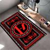 Rock Band Area Rug, Twenty One Pilots Breach Red Black Occult Sigil Logo Gothic Print, Rock Music Decor, Non-Slip Mat