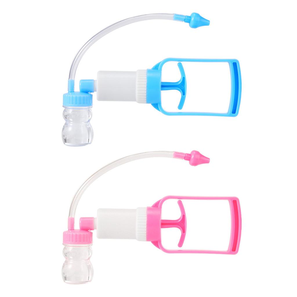 Baby Nasal Aspirator Handpulled Nose Cleaner with Powerful Suction Detachable Washable Part for Easy Daily Cleaning