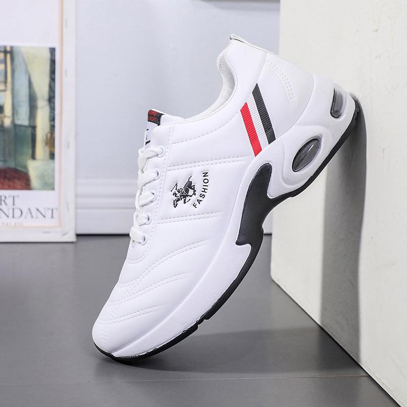 Original Men Sneakers Air Cushion Plus Size Shoe Breathable Outdoor Sports Leather Shoe Non-Slip Male Sneakers Chaussures Homme