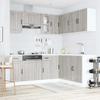 11 Pc Kitchen Cabinet Set Kalmar Grey Sonoma Particleboard