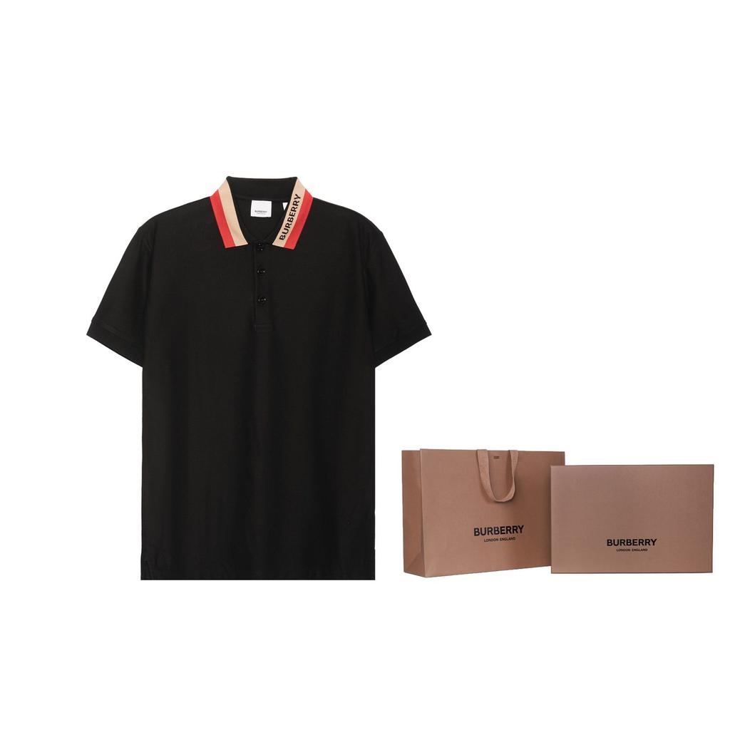 Burberry Logo Detail Cotton Pique Polo Shirt 80392651