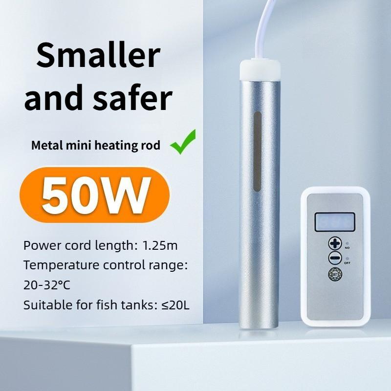 Aquarium Low Water Level Heating Rod Fish Tank Heating Rod Automatic Constant Temperature Digital Display Turtle Tank Heater