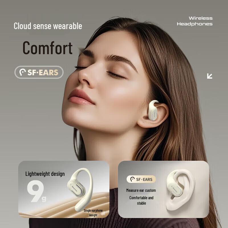 Newman Open-Ear Wireless Bluetooth Headset with ENC Noise Cancelling