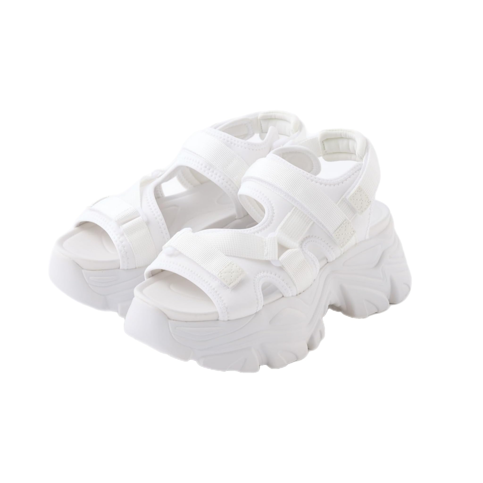 

После Другой Хороший спортивные сандалии 0151130030 M Слоновая кость [Один хлопок] Женские на толстой подошве слоновая кость