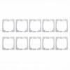20 Pcs Wall Plate Spacer Stainless Steel Outlet Spacer Wall Plate Leveler Device for Electrical Box