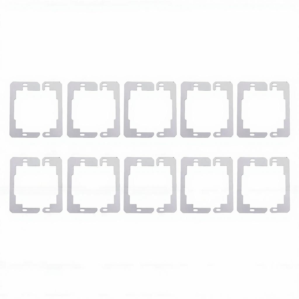 20 Pcs Wall Plate Spacer Stainless Steel Outlet Spacer Wall Plate Leveler Device for Electrical Box