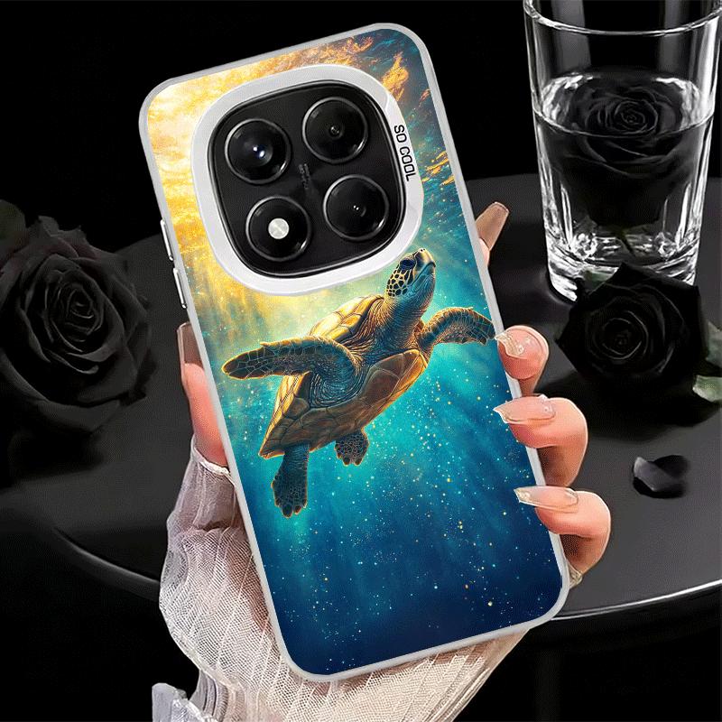 Summer Sea Turtle Cute Shockproof Phone Case for Xiaomi Redmi Note 15 14 13 12 Pro Plus 11 11S 11T 5G Cover Anti Fall Fundas