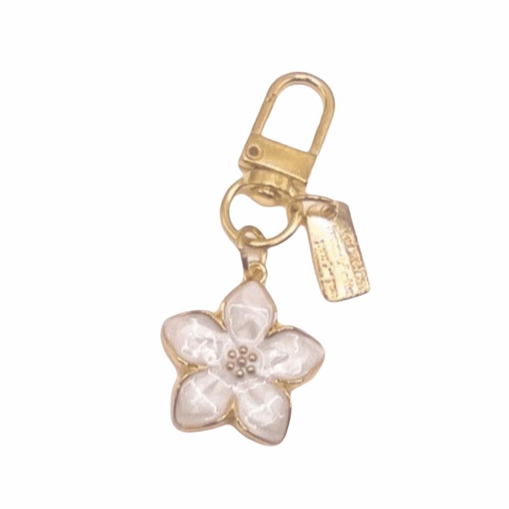 Cute Flower Pendant Ornaments Bag Hanging Funny Cherry Blossom Keychain Backpack Accessory