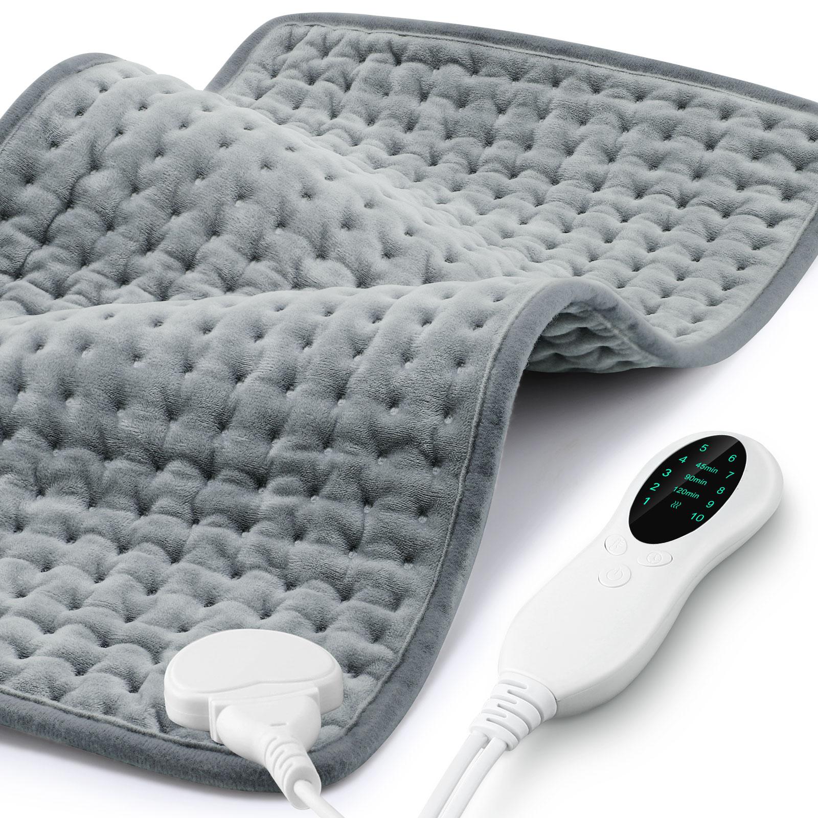 Electric Heating Pad 10-speed Temperature Control Rapid Heating Blanket 3-speed Timing Cushion Super Soft Warming Heated Mat US