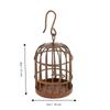 Layout Model Dollhouse Fence Rusty Red Dollhouse Hanging Birdcage  Bonsai Ornament