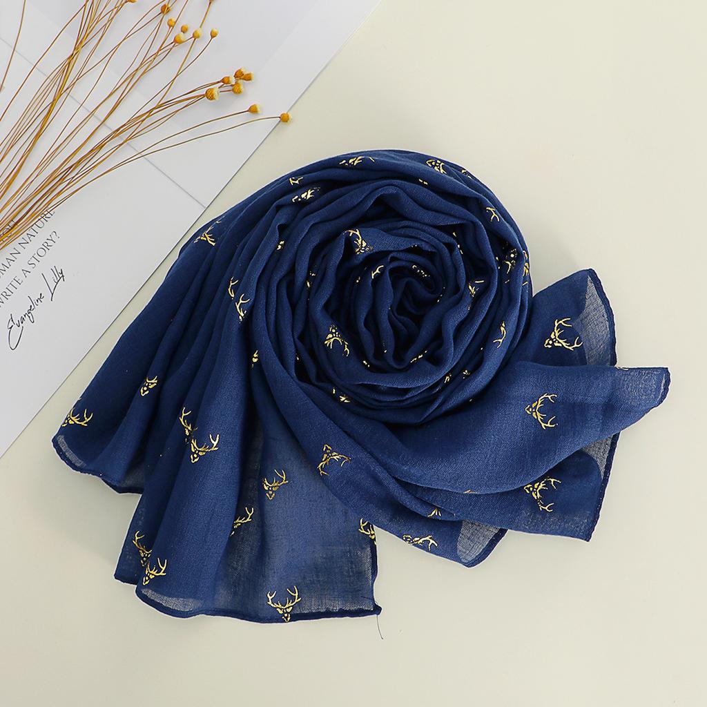 Cotton and Linen Scarf for Women In Spring  Autumn and Winter Long Thin Silk Scarf Korean Version Versatile and Fashionable Beige Shawl