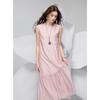 Sancai 2025 Spring Mulberry Silk Blend Sleeveless A-Line Dress