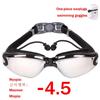 Adult Tinted Swimming Goggles with Diopter Myopia Degree Silicone Underwater Glasses Anti-fog  Water  Uv Protection