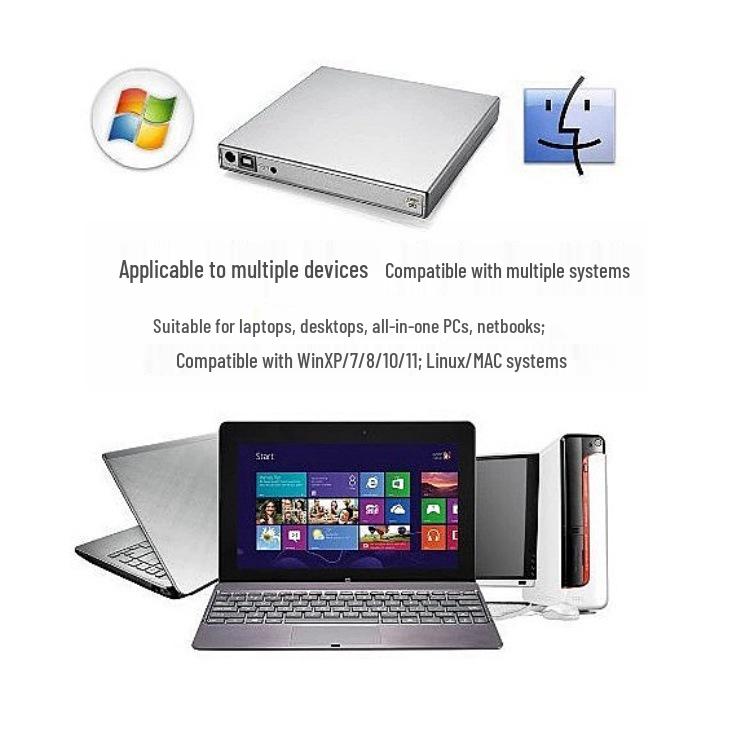 Universal USB 2.0 External DVD/CD Burner 24x Portable Optical Drive