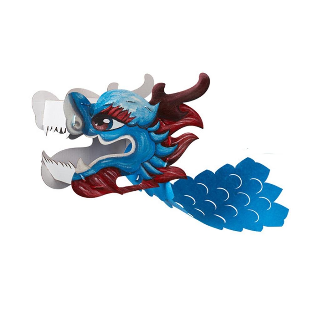 Traditional Chinese Dragon Head Mask 3D Dragon Boat Racing Toy  New Year Decor
