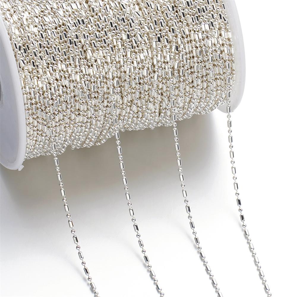 1.5MM Bead Chain Bamboo Chain Fringed Tail Chain for DIY Necklace Bracelet Jewelry Making Chain Findings Supplies