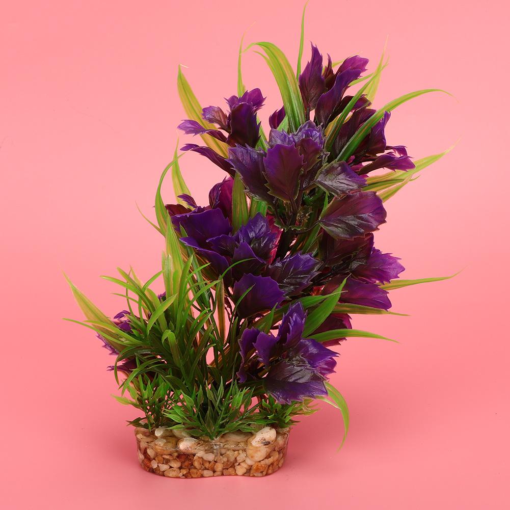 Aquarium Decoration Artificial Plastic Water Plants Grass for Fish Landscape