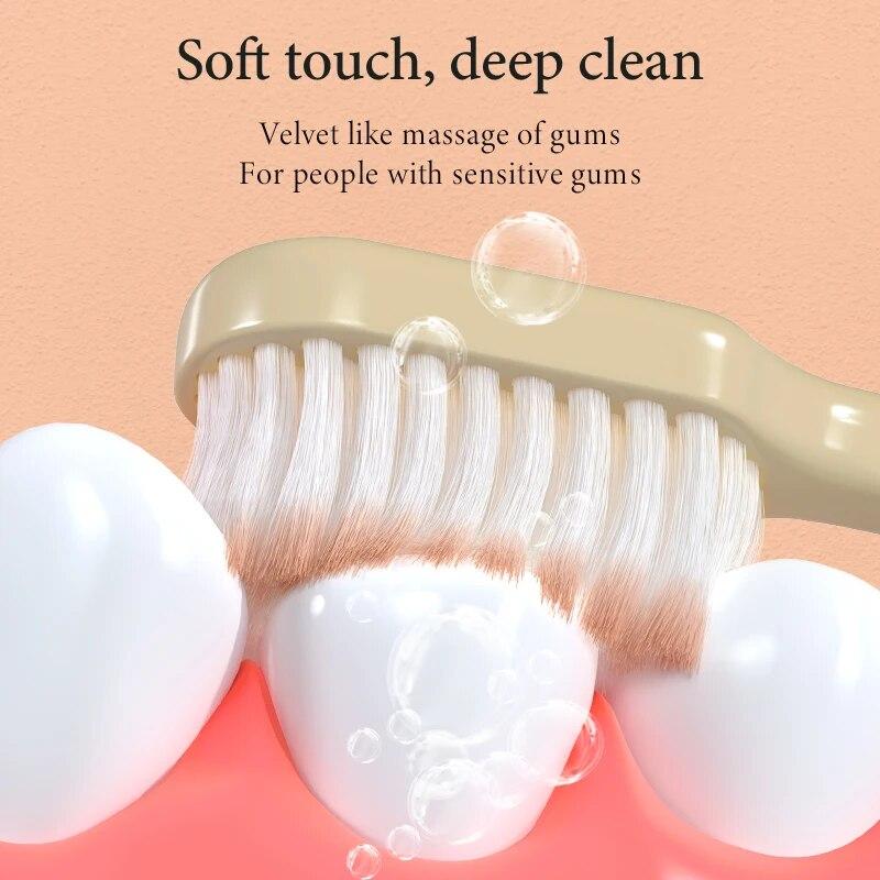 7PCS Multi-Color Soft Bristle Toothbrush Detachable Couple Manual Toothbrush For Home Use Tooth Care